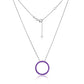 Eternity Amethyst Birthstone Pendant ~ February Birthstone