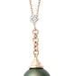 Rose Gold Tahitian Pearl & Diamond Necklace