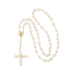 Load image into Gallery viewer, Nehita 14k Gold &amp; Fresh-Water Pearl Rosary Necklace
