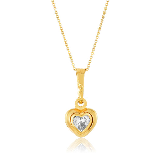 Cz Heart Pendant