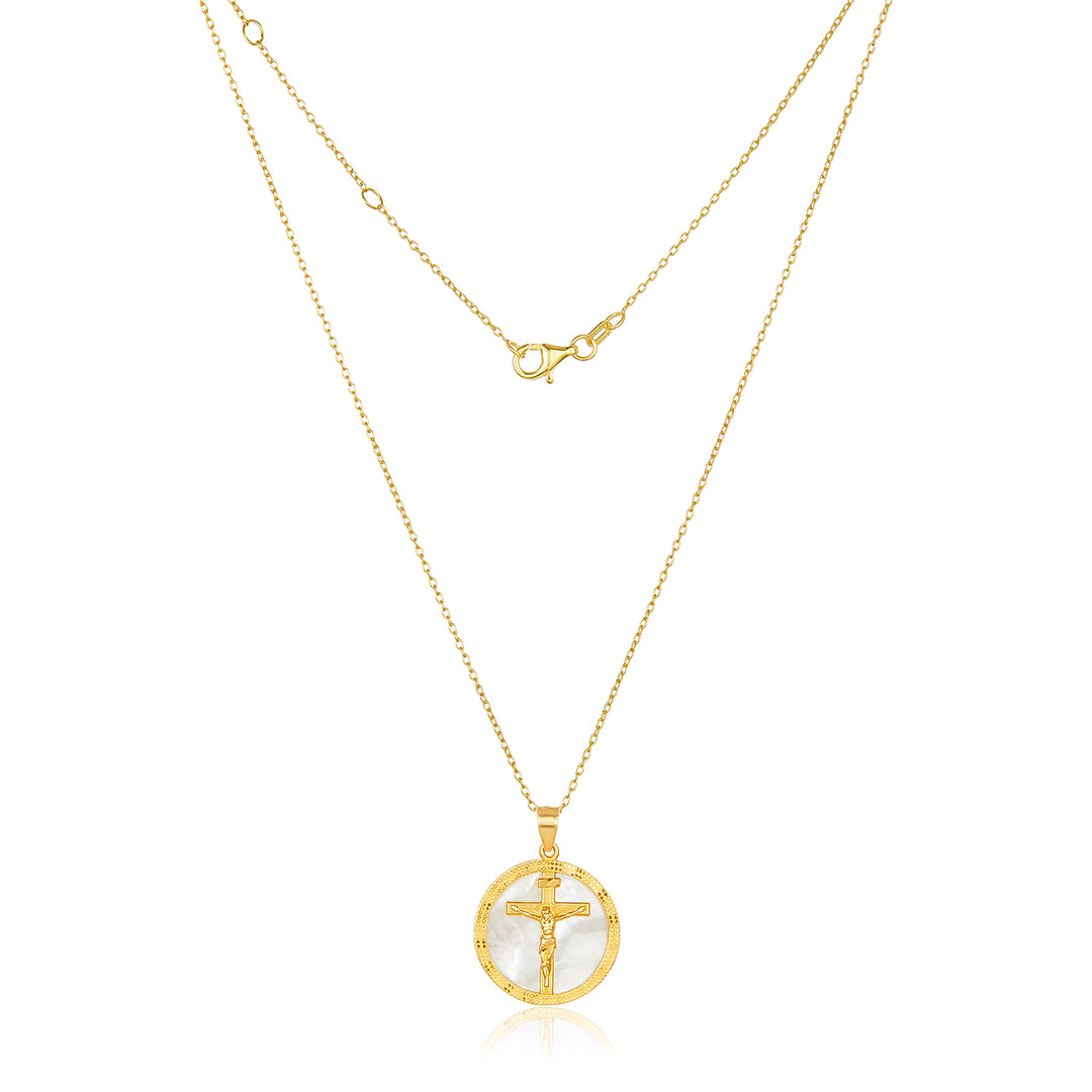 NehIta Moonstone Cross Pendant