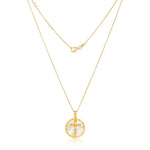 Load image into Gallery viewer, NehIta Moonstone Cross Pendant
