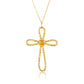 Enamel Citrine Cross Pendant