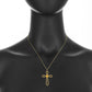Enamel Citrine Cross Pendant