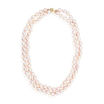 Load image into Gallery viewer, Nehita Double Layer Natural Rice Pink Pearl Necklace

