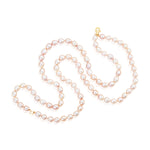 Load image into Gallery viewer, Nehita Double Layer Natural Rice Pink Pearl Necklace
