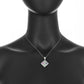 Quad Amethyst & Diamond Gemstone Pendant