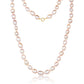 Nehita Double Layer Natural Rice Pink Pearl Necklace