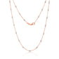 Rose Gold Oval Ball Necklace