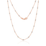 Load image into Gallery viewer, Rose Gold Oval Ball Necklace
