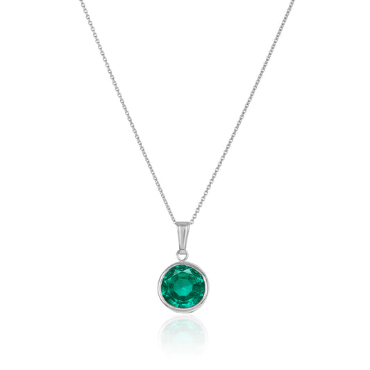 Doublet Emerald  Birthstone Pendant ~ May Birthstone