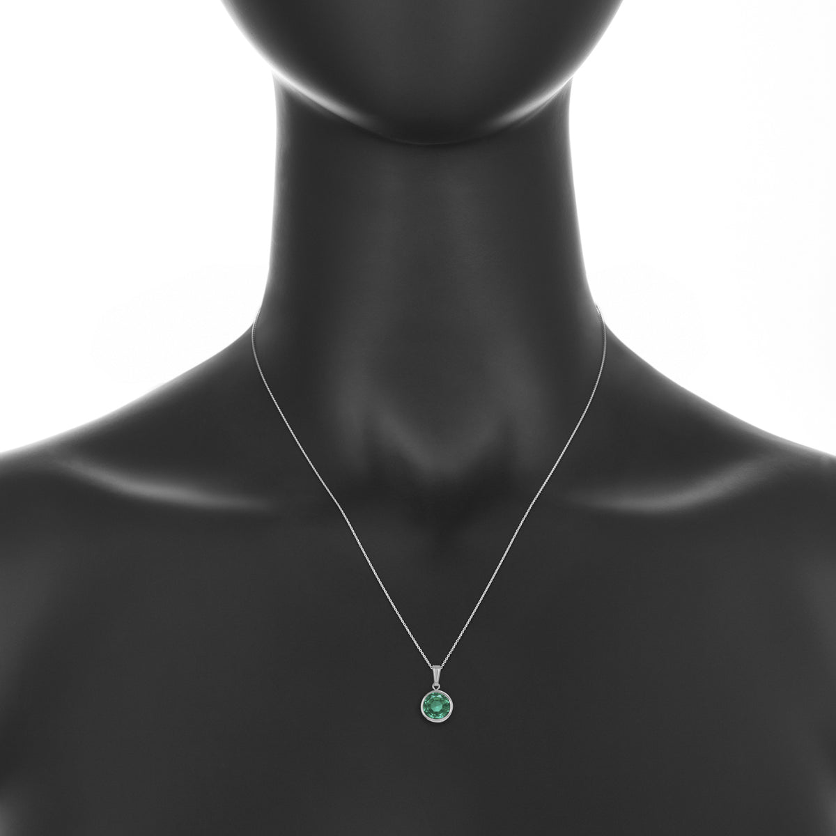 Doublet emerald  birthstone pendant ~ may birthstone