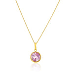 Load image into Gallery viewer, Pink Topaz Birthstone Pendant ~ October Birthstone
