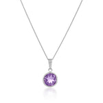 Load image into Gallery viewer, Amethyst Birthstone Pendant ~ February Birthstone
