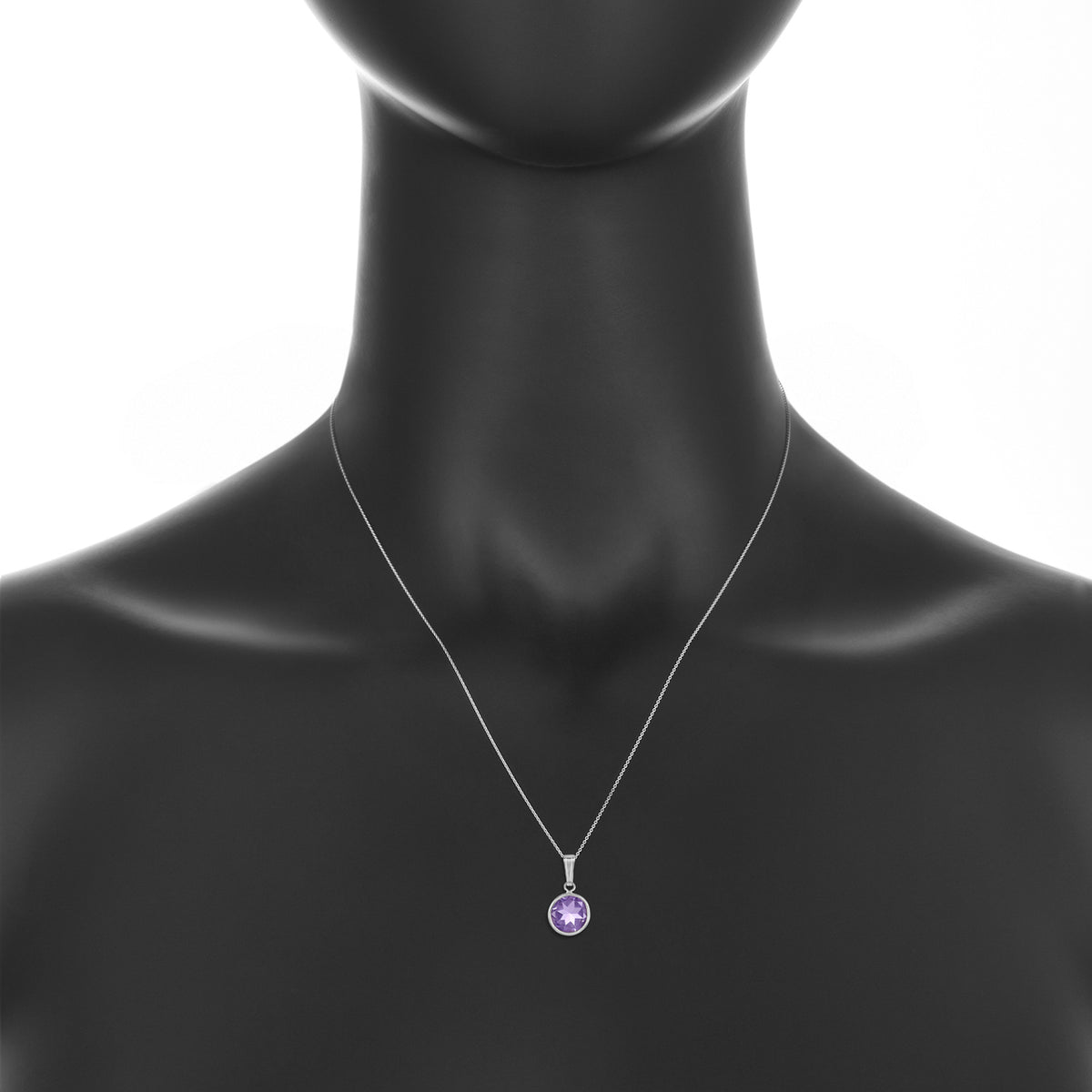 Amethyst birthstone pendant ~ february birthstone