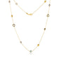 Rainbow Gemstone Chain ~ Yellow Gold