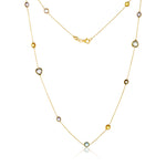 Load image into Gallery viewer, Rainbow Gemstone Chain ~ Yellow Gold
