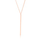 Yellow Gold Single Bar Necklace