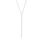 White Gold Single Bar Necklace