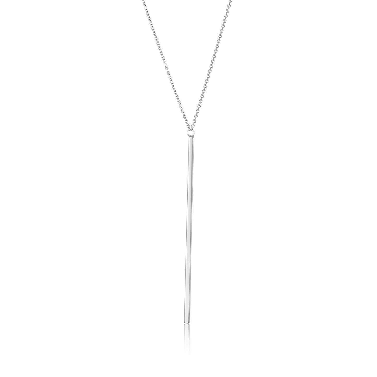 Yellow Gold Single Bar Necklace