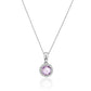 Amethyst & Diamond Birthstone Pendant ~ February Birthstone