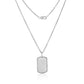 Engravable Mini Diamond Edge Dog Tag