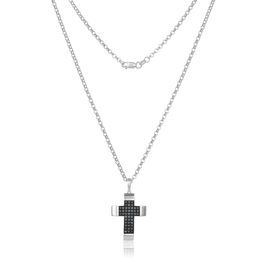 Nehita Angel Black Diamond Cross