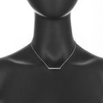 Load image into Gallery viewer, Rose Gold Diamond Bar Necklace
