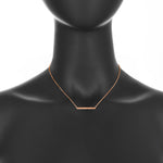 Load image into Gallery viewer, Rose Gold Diamond Bar Necklace
