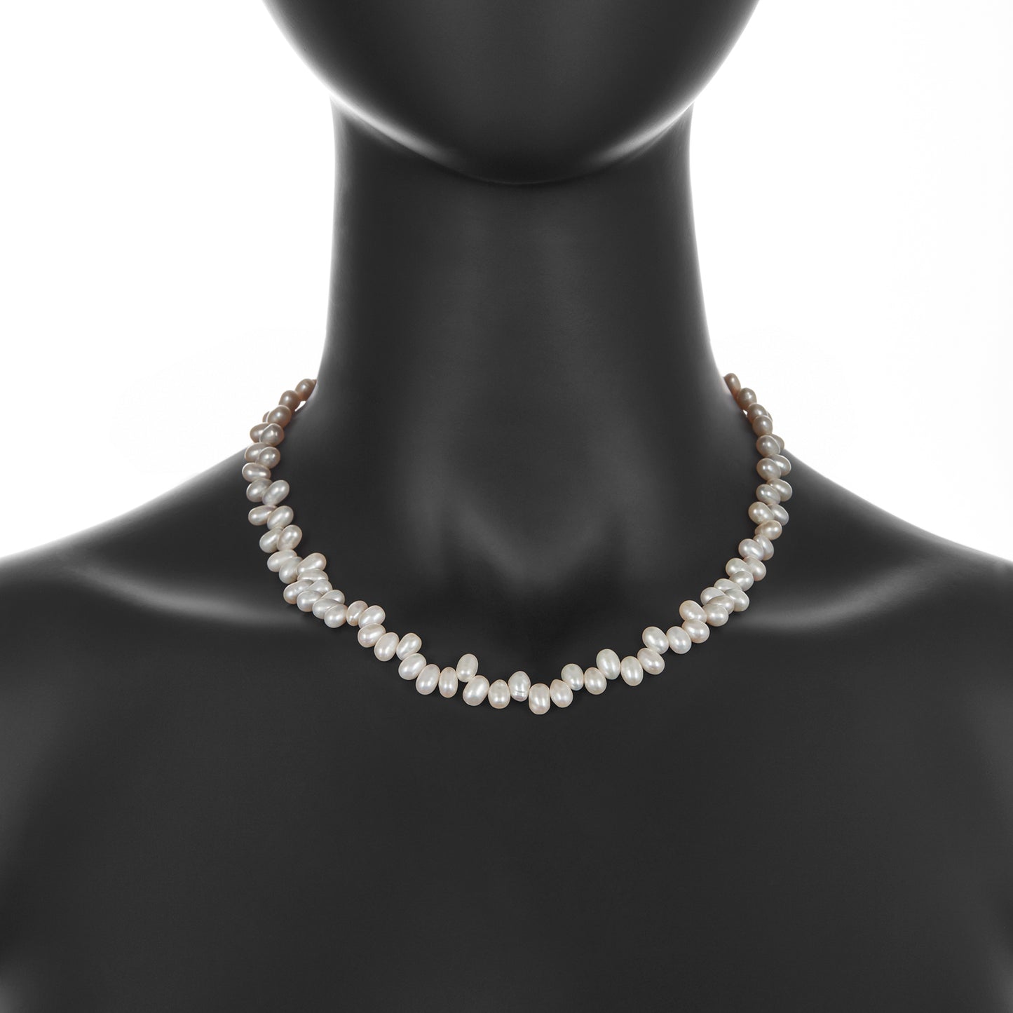 18" Fresh-Water Rice Pearl Necklace
