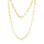 Load image into Gallery viewer, 14 Karat Large Paper Clip Bracelet
