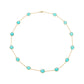Oval Turquoise & Yellow Gold  Necklace