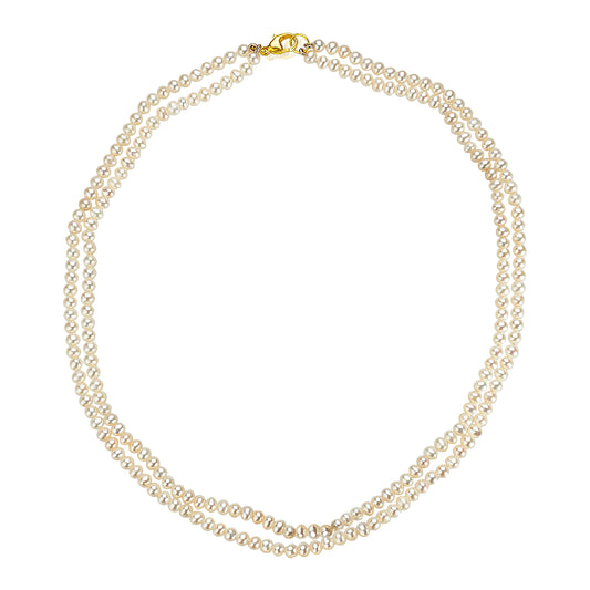 Contemporary Two Layer Pearl Necklace