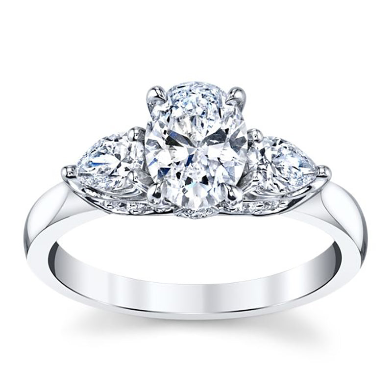 Triple Oval Engagement Ring