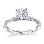 Load image into Gallery viewer, Double Infinity Diamond Engagement Ring
