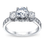 Load image into Gallery viewer, Triple Round Halo Engagement Ring
