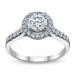 Load image into Gallery viewer, 1 Carat Halo Diamond Engagement Ring
