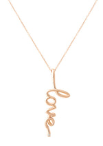 Load image into Gallery viewer, Nehita Rose Gold Dot Love Pendant
