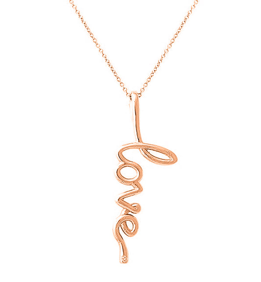 Nehita Rose Gold Dot Love Pendant