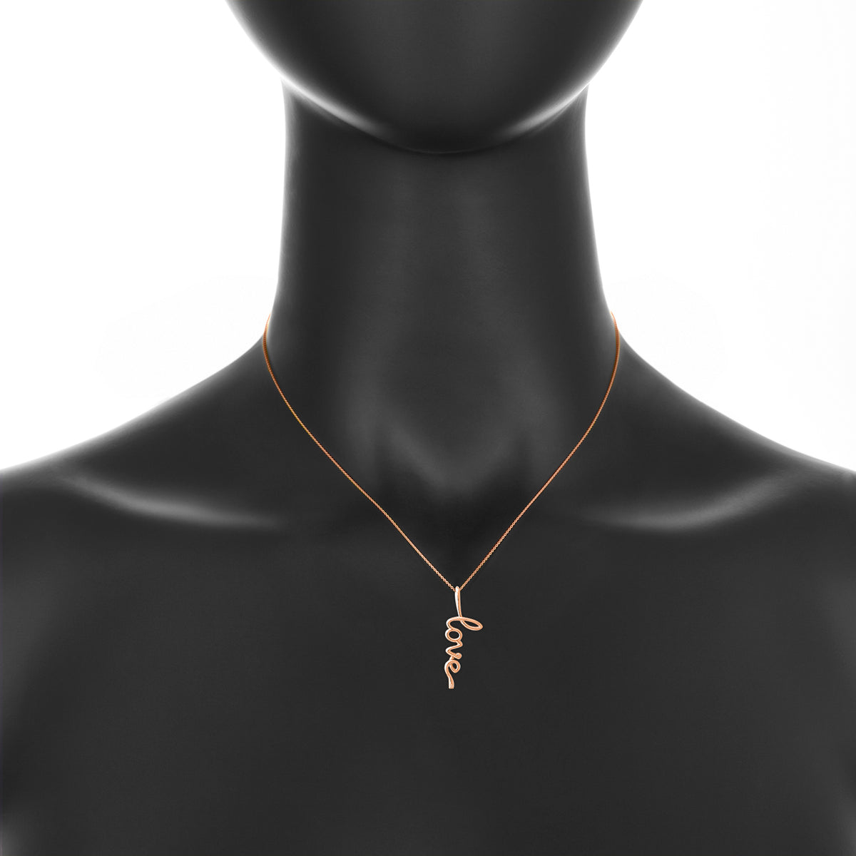 Nehita rose gold dot love pendant