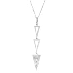 Load image into Gallery viewer, Triple Triangle Diamond Pendant
