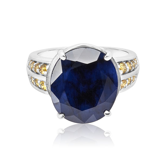 Royale Collection ~ Deep Blue Sapphire Ring