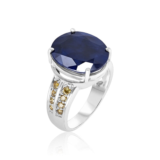 Royale Collection ~ Deep Blue Sapphire Ring