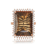 Load image into Gallery viewer, Rose Gold Smoky Quartz &amp; Diamond Ring
