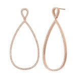Load image into Gallery viewer, Chic Rose Diamond Earrings
