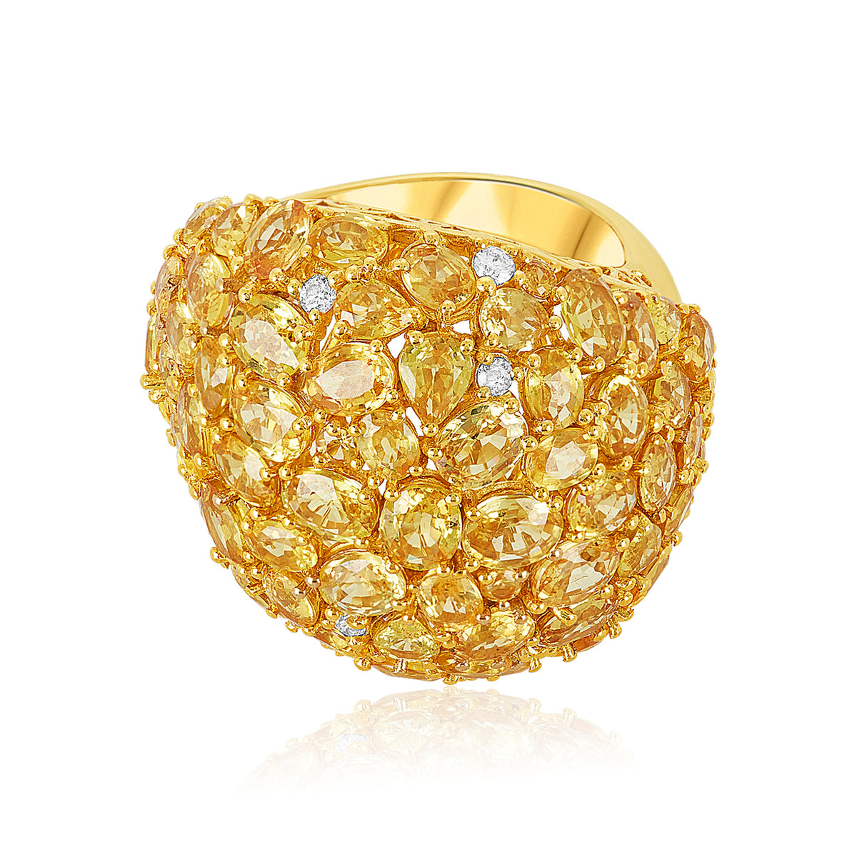 Fancy citrine ring