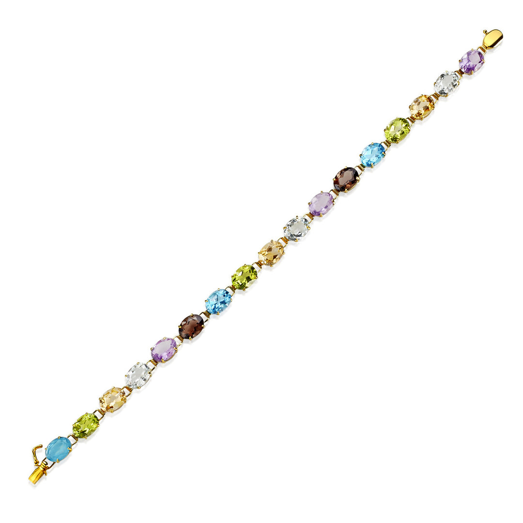 Fancy  Multi Gemstone Bracelet
