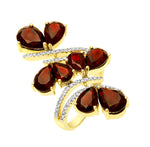 Load image into Gallery viewer, Garnet &amp; Diamond Ring
