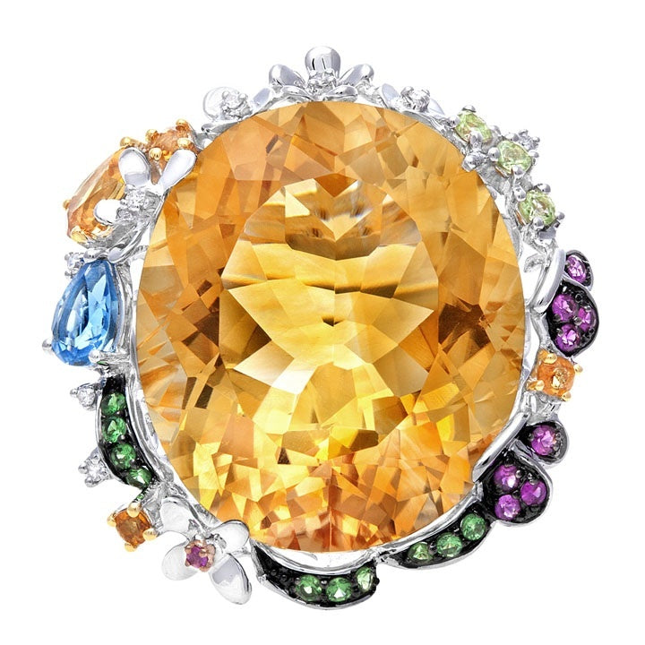Exotic citrine ring