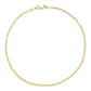 14kt Gold Cable Chain Anklet